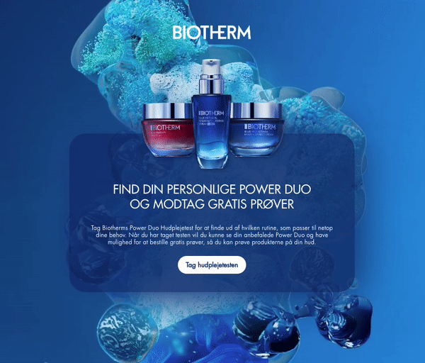 Le guide produits de Biotherm