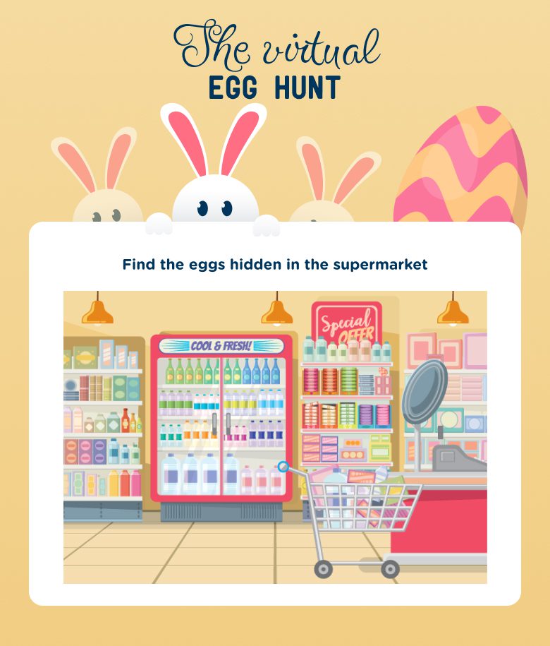 Easter marketing campaign ideas: hidden object image