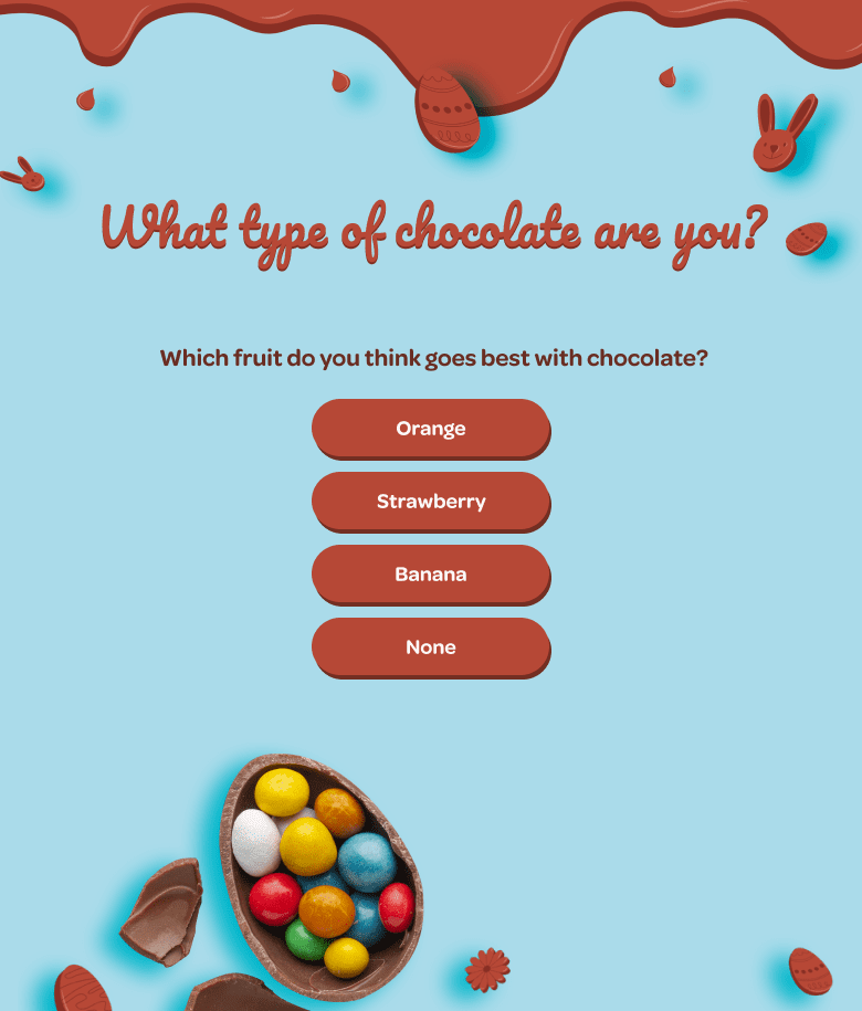 Easter marketing campaign ideas: personality test image 1