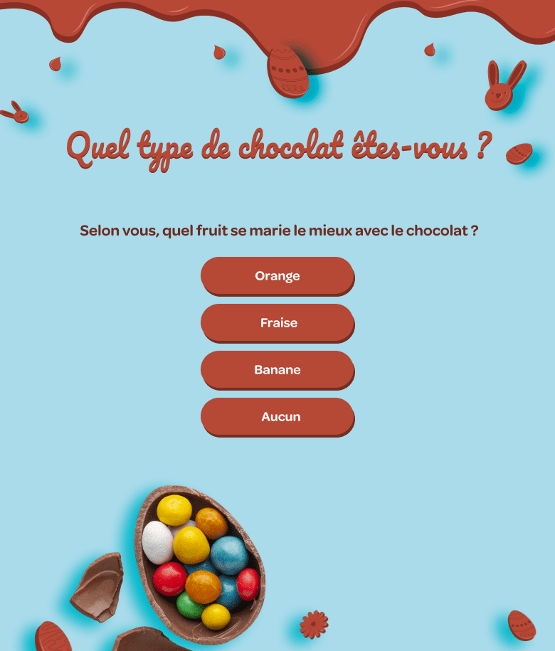 Idées marketing pour le printemps et Pâques : personality test image
