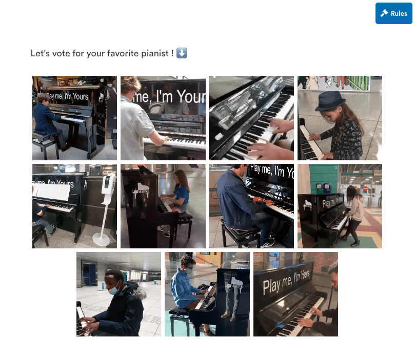 Image du concours "Piano is Station" de la SNCB partie 2
