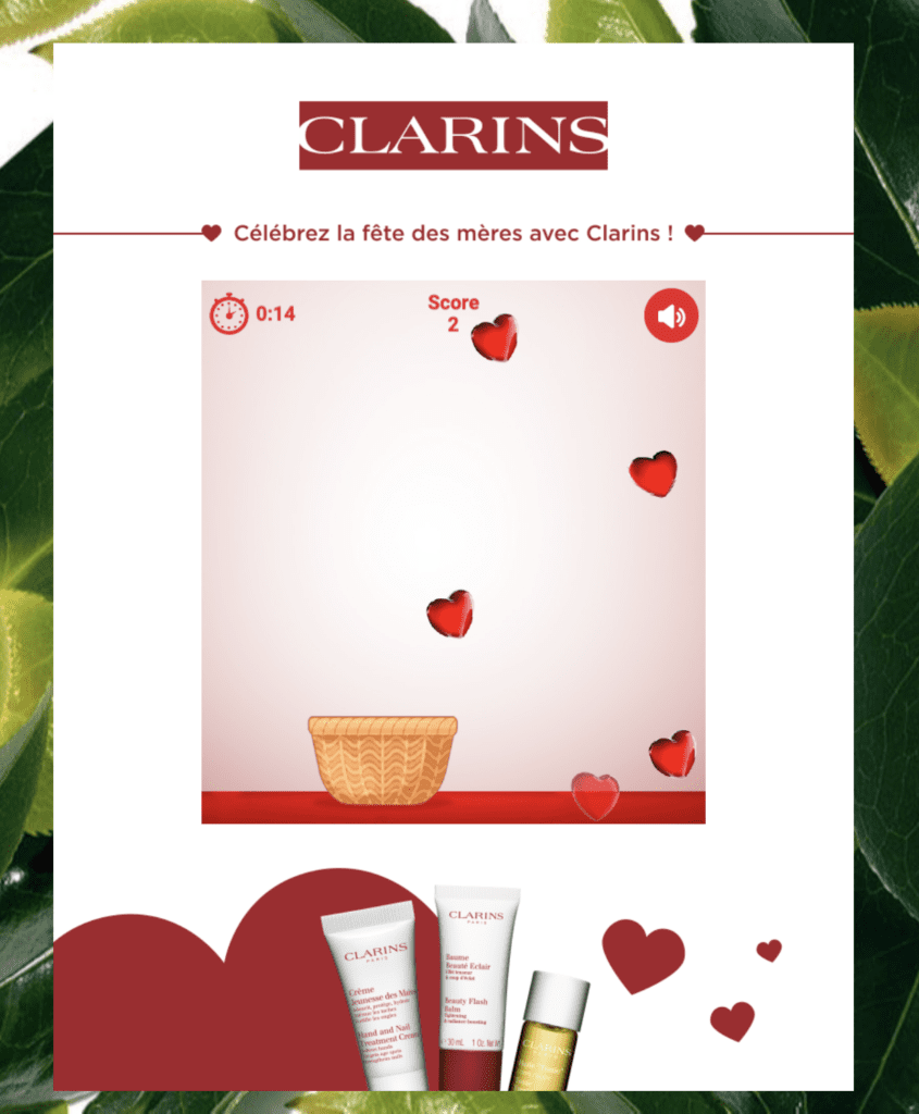 Clarins - jeu du catcheur