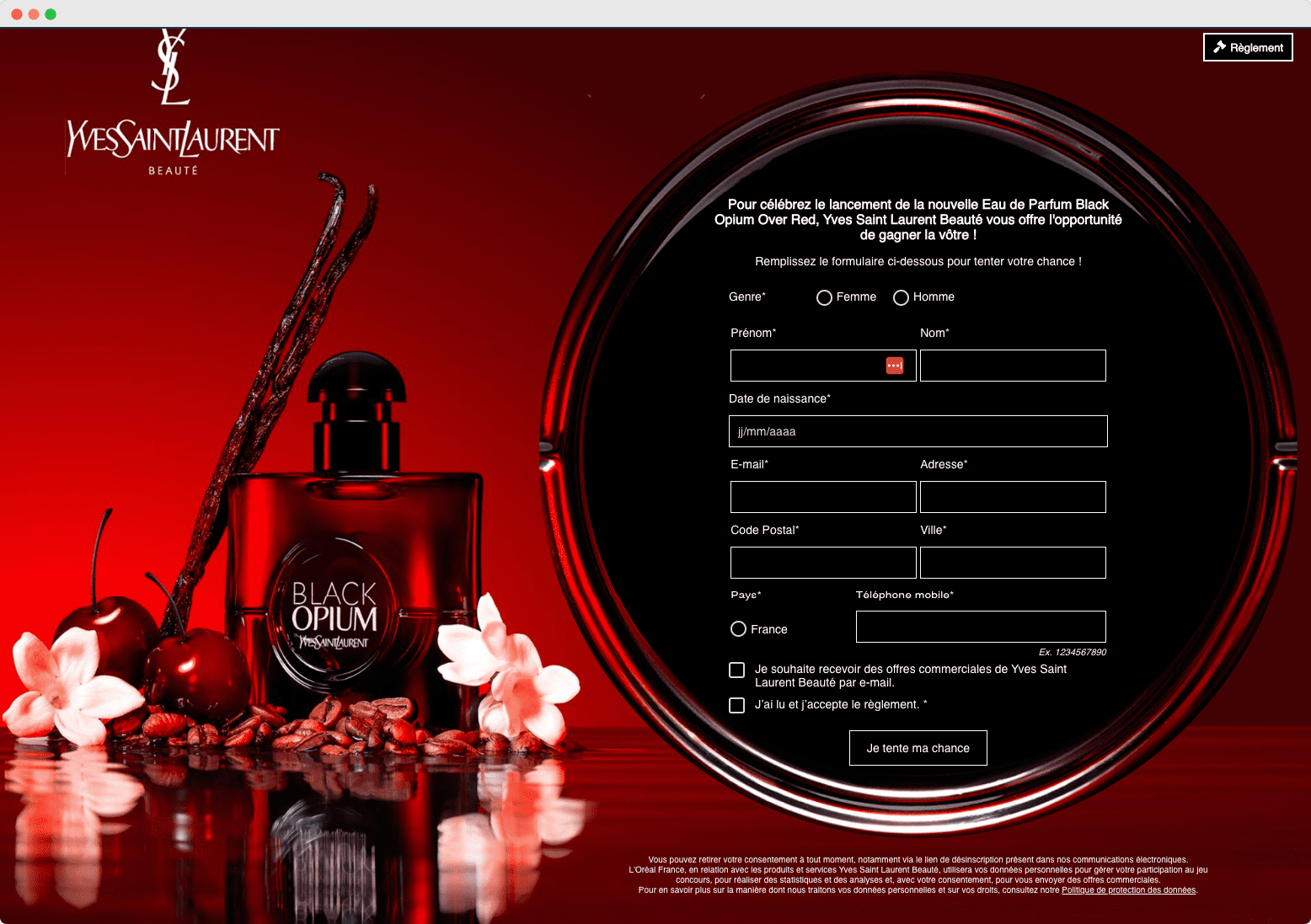 Win the new perfume
