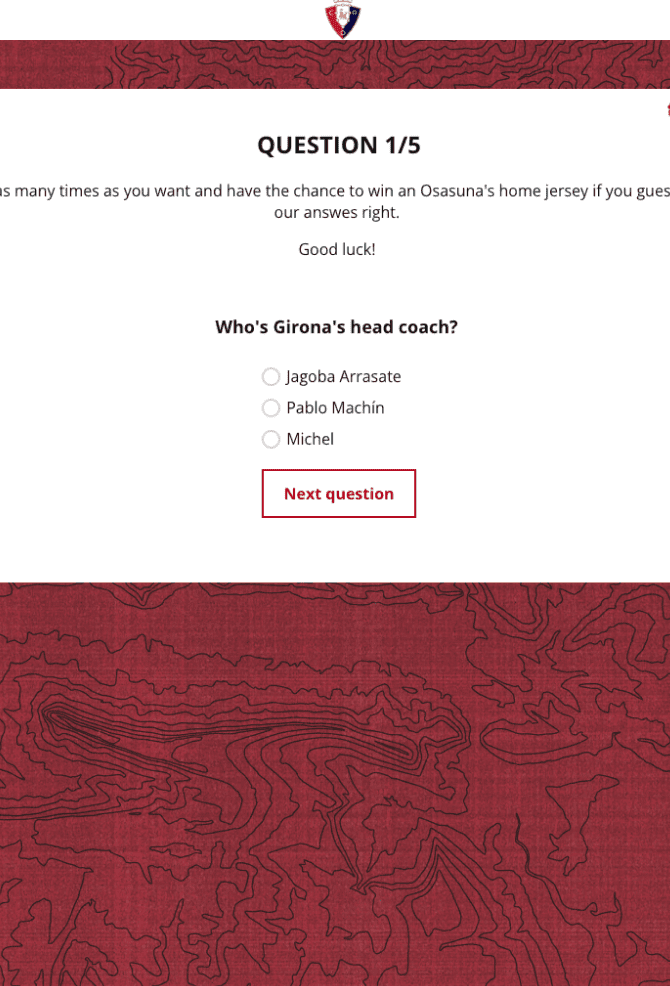 Le quiz de compétition de CA Osasuna