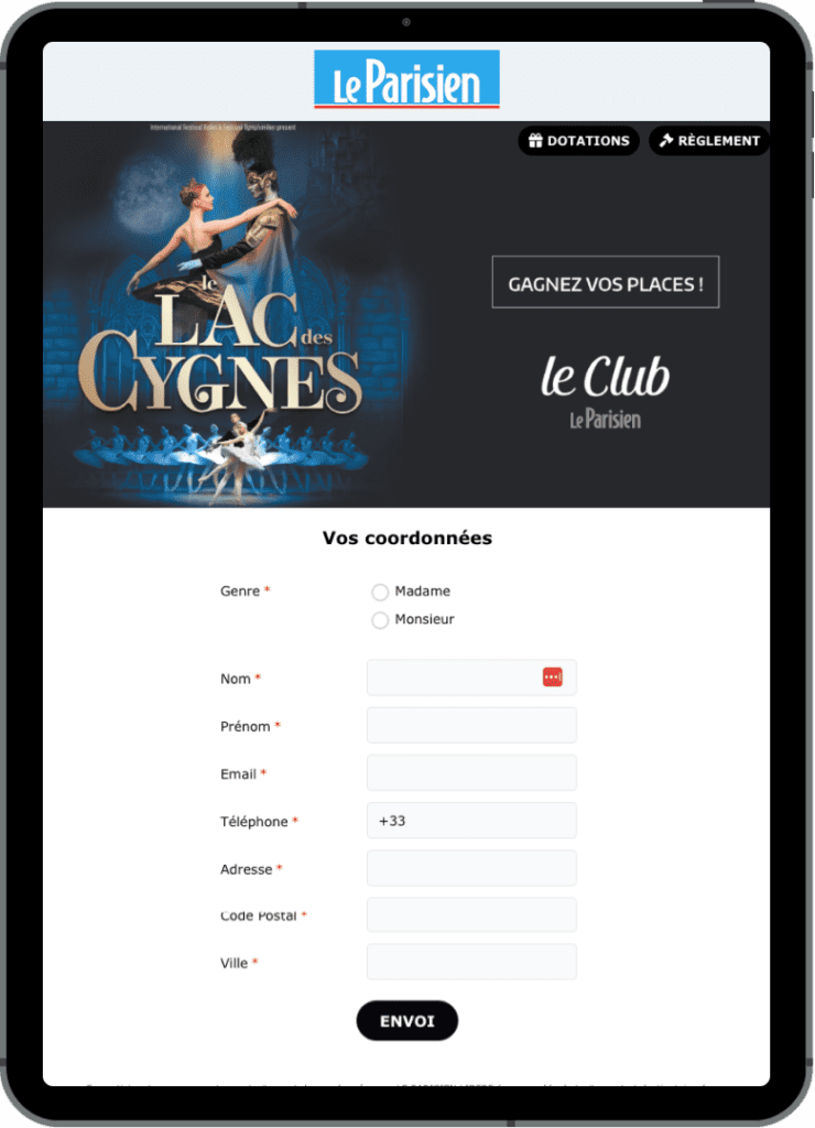 ipad-le-parisien-form-interactive-marketing-campaigns-of-january