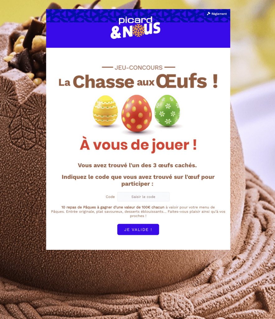 La chasse aux œufs de Picard Surgelé