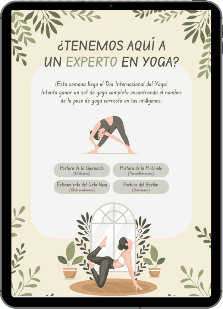 ipad-quiz-yoga-gamificacion-en-marketing-campanas-creativas