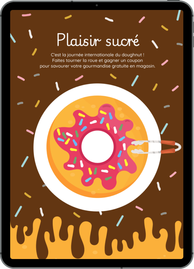 ipad-roue-de-la-fortune-donut-action-marketing-ete-engagement-client