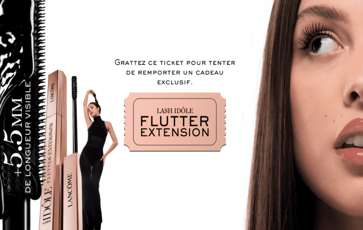 Lancôme’s mascara scratch card