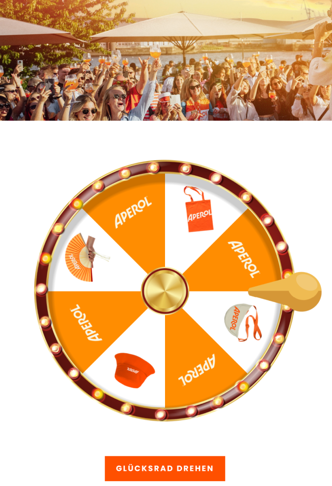 La roue de la fortune interactive de Campari