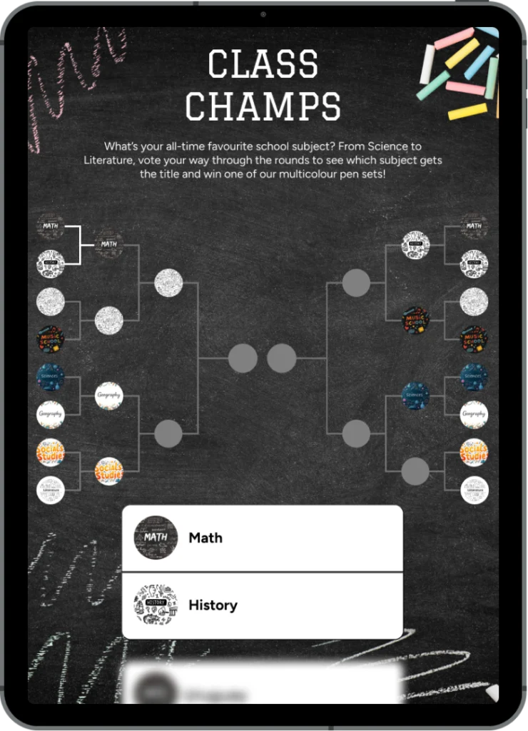 ipad-tournament-brackets-back-to-school-black-friday-autumn-marketing-campaigns
