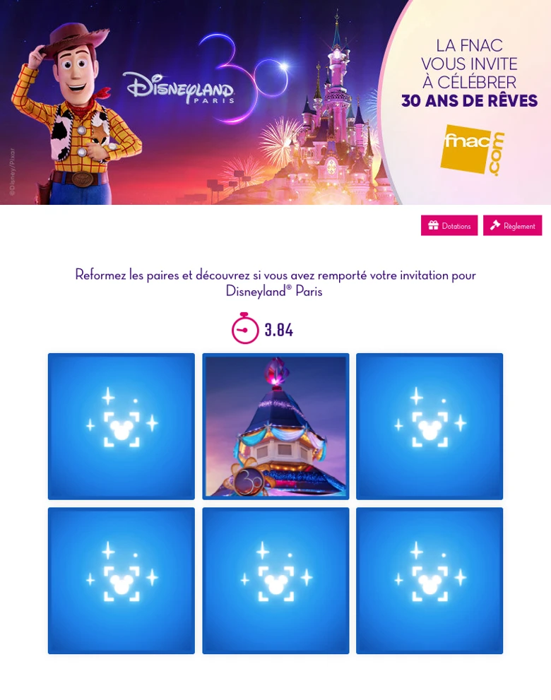 Un memory de rêves par la Fnac
