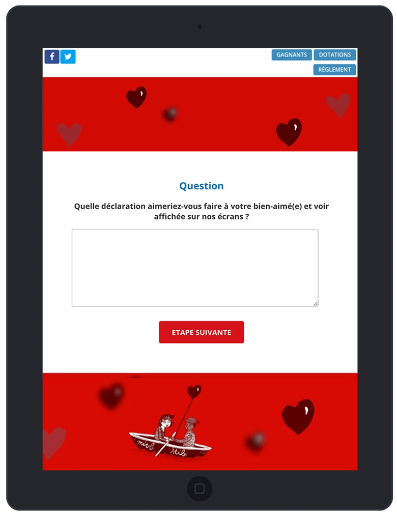 Concours d'écriture : Quelle déclaration aimeriez-vous faire à votre bien-aimé(e) et voir affichée sur les écrans de la STIB ? | Qualifio