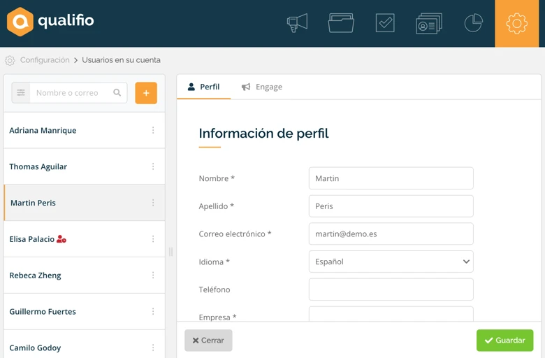 Gestionar los usuarios más rápidamente