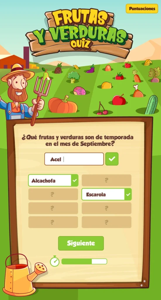 Quizzes de comida: ¿Qué frutas y verduras son de temporada en el mes de Septiembre?
