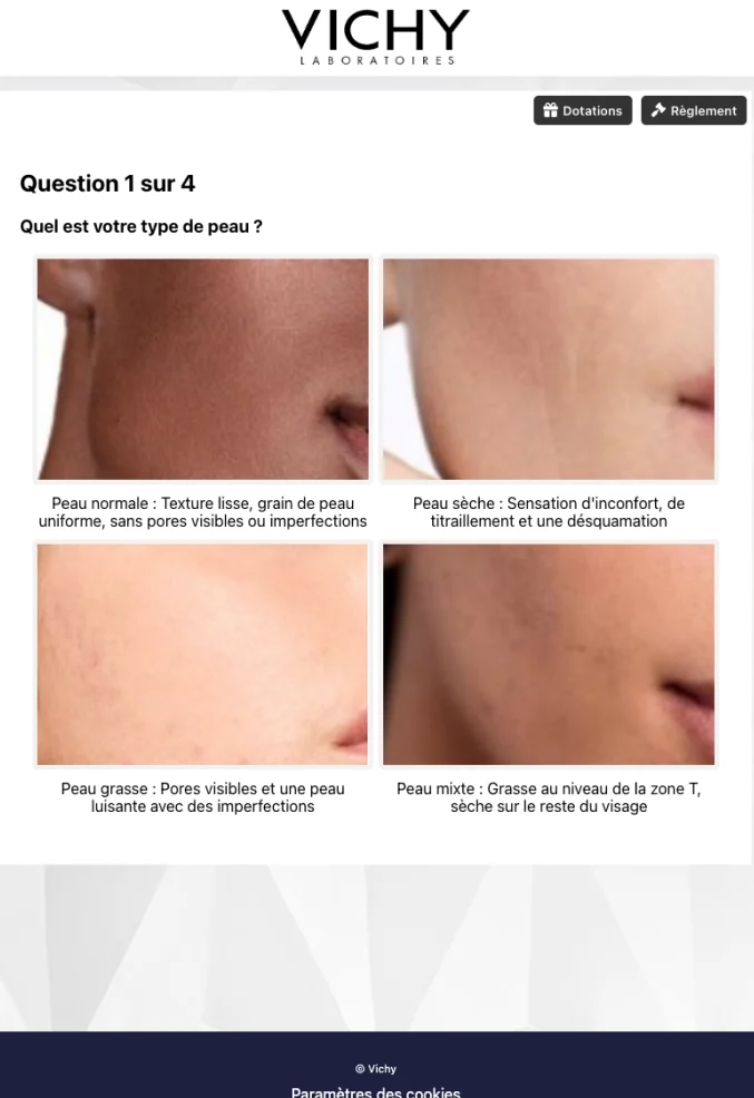 El test de personalidad con regalos de Vichy