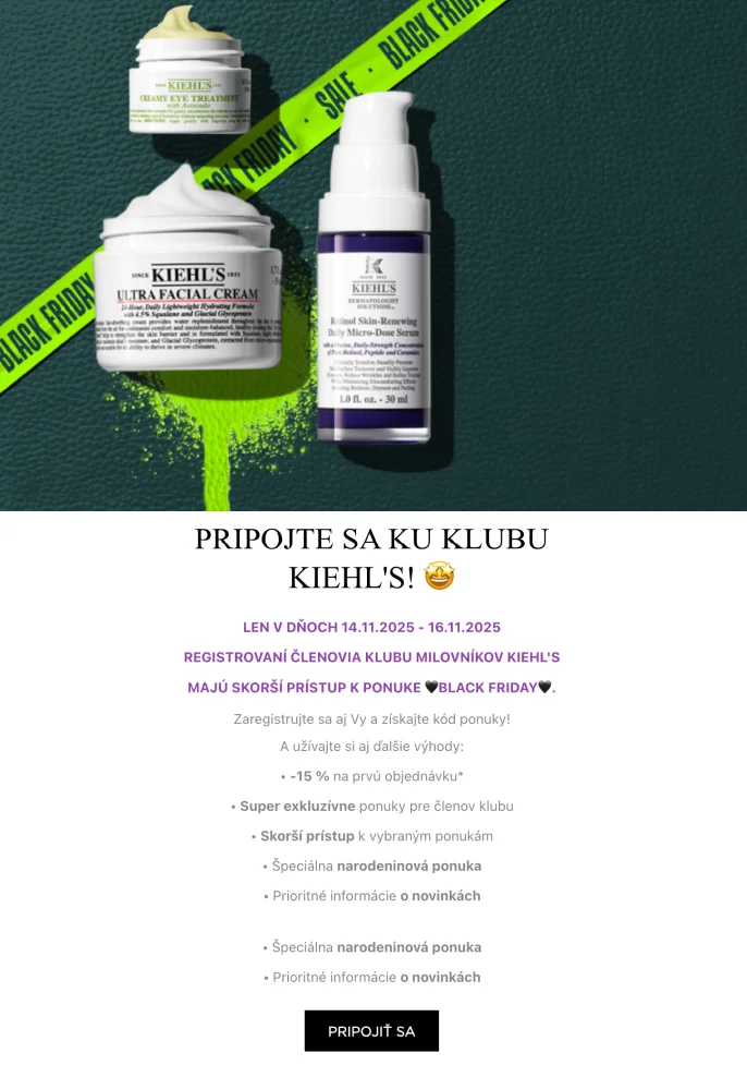 Forma parte de algo especial con el formulario de Kiehl’s